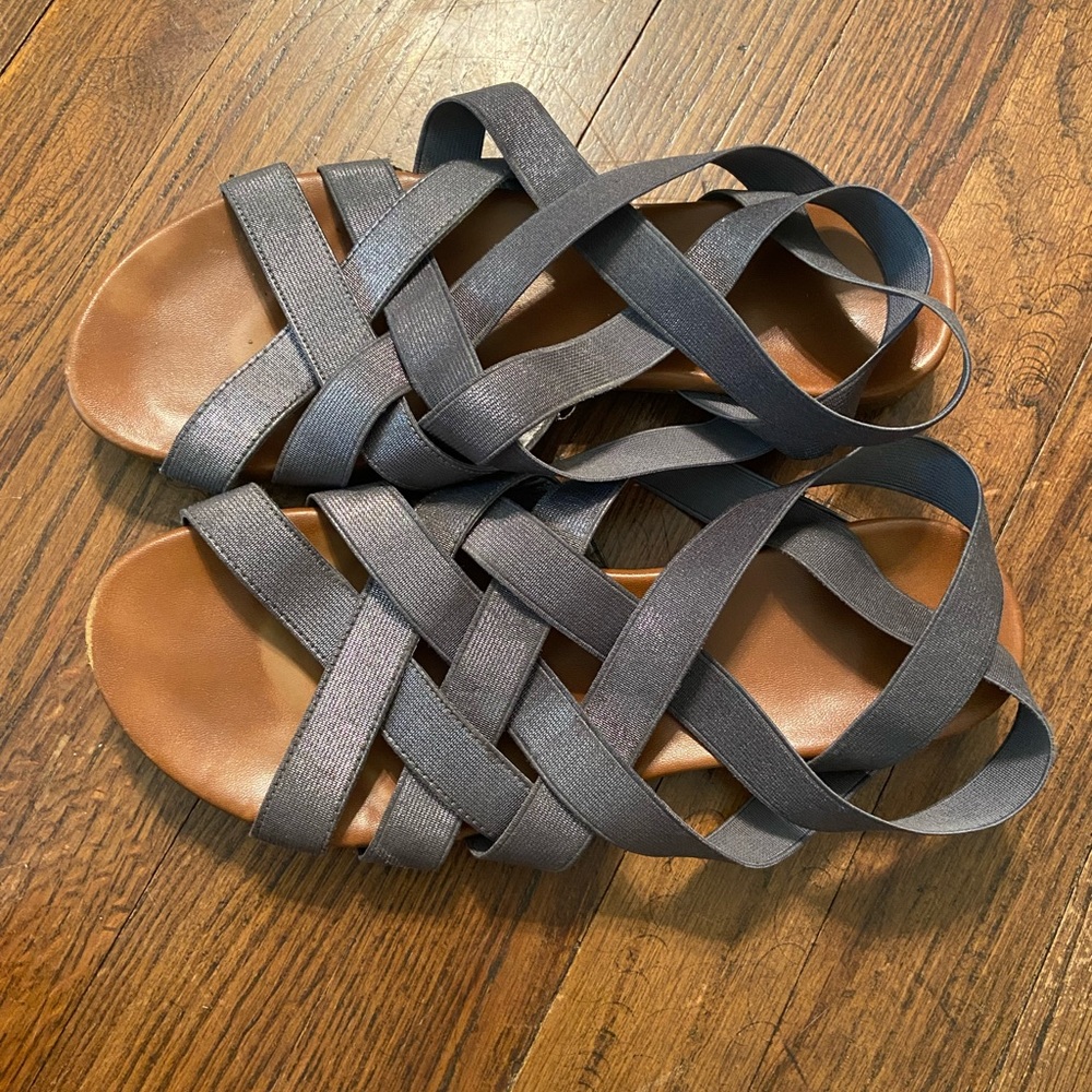 Yellow Box Silver Sandals